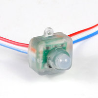 Luces LED RGB Inteligentes WS2811 de 12V CC al por Mayor, Cadena de Luces Direccionables con Píxeles Difusos Cuadrados de 12mm, IP65, Ra80, 50/Paquete