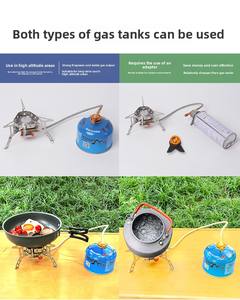 Estufa de Gas Portátil Plegable de Acero Inoxidable, Segura, Resistente al Viento y de Bajo Consumo para Exteriores - Product Image 3