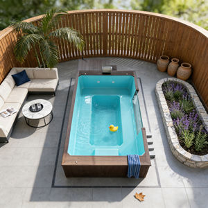 Piscina Elevada de Fibra de Vidrio, Piscina Contenedor, Prefabricada de Lujo, Molde Completo, Equipo Multifuncional - Product Image 4