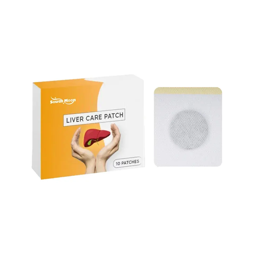 OEM Private Logo 10pcs pack Lymphatic Detox Liver Cleansing Navel Patches Natural Liver Repairing Belly Pads Body Care