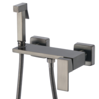 Ensemble de douche thermostatique en acier inoxydable 304 à poignée unique, mitigeur céramique chaud/froid, surface polie, pour usage hôtelier