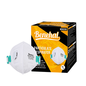 หน้ากากกันฝุ่นแบบ N8265แบบแบนใช้ซ้ำได้หน้ากากกันฝุ่นแบบใช้แล้วทิ้งสำหรับ <span class=keywords><strong>N95</strong></span>หน้ากาก EN149แบบมีสายคล้องหู - Product Image 5