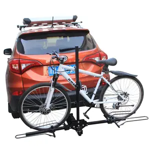 Moderno, de moda, de acero de carga 2 bicicletas montaje tipo enganche bicicleta plataforma portadora fit 2 pulgadas receptor Bike rack para coche