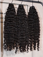 Grossiste en cheveux vietnamiens bruts non traités doublement étirés, livraison directe, 100% cheveux humains bruts cambodgiens, lots de cheveux bouclés crépus 4C