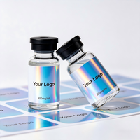 Boîte de rangement personnalisée pour peptides simples ou doubles et étiquettes, boîtes à peptides pour flacons de 3 ml avec plateau en plastique