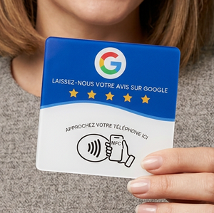 Etiquetas Acrílicas NFC Francesas para Reseñas de <span class=keywords><strong>Google</strong></span>, Etiquetas Personalizadas en Blanco para Comercios Minoristas, Listas para Enviar - Product Image 1