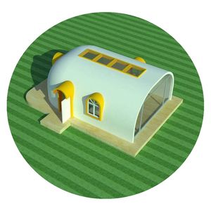 Maison moderne suspendue en frp, grande performance, pour un salon dans la neige - Product Image 1