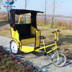 City Sightseeing électrique <span class=keywords><strong>Transport</strong></span> de passagers assisté Tricycle pousse-pousse électrique 3 roues Taxis pousse-pousse Pedicab Fabricant - Product Image 6
