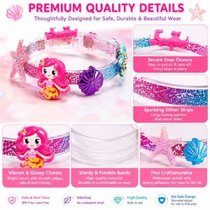 <b>Sweet</b> DIY Hair Accessories Set Kids Headbands Pins Ribbons <b>Flowers</b> Hearts Stars Handmade Gift Wholesale Box Retail - Product Image 2