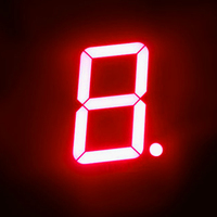 Afficheur LED à sept segments à chiffre unique de 4 pouces, grande taille, bonne qualité, couleur rouge, module d'affichage LED à cathode commune