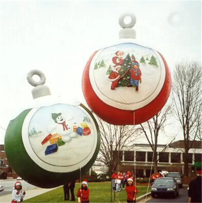 Globo inflable decorativo para exteriores, Bola de helio de Navidad para vacaciones