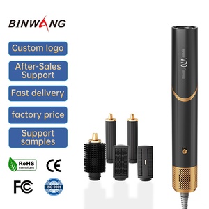 Binwang - Juego Profesional de Rizador de Pelo <span class=keywords><strong>6</strong></span> en 1, Rizador Automático, Secador de Pelo Portátil, Cepillo Rizador de Mano, Estilizador de Pelo - Product Image 2