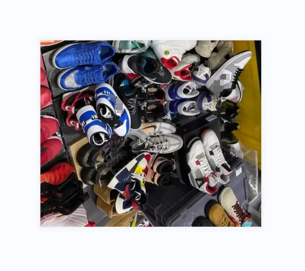 Chaussures de football d'usine en gros chaussures d'occasion pour hommes chaussures de sport d'occasion de football pour adultes