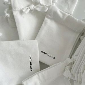 Promotion Reusable Eco-friendly Cotton <b>Pouch</b> Gots 100% Cotton <b>Drawstring</b> Muslin <b>Drawstring</b> Bag Jewelry Bag - Product Image 6