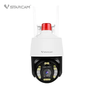 Vstarcam CG668 4G CCTV güneş enerjili kamera tam renkli gece görüş ses alarm açık kamera PTZ akıllı güvenlik IP kamera