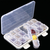 Boîte à pilules hebdomadaire WEISHENG, 21 compartiments, 7 jours, 3 fois par jour, AM PM, organiseur de médicaments de voyage, logo personnalisé, sans BPA