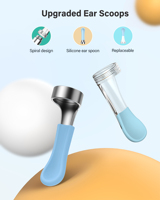 Kit ORL Bebird X3 en silicone ultra-doux, mini caméra endoscopique portable pour nettoyeur d'oreille