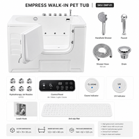 Baignoire pour chien chauffée à jets d'eau pour hydro-massage apaisant et relaxation profonde
