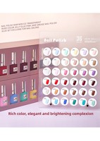 Nouveau Kit de Vernis à Ongles Hydratant Effet Glacé Transparent – Gel UV Tendance – Fournitures Professionnelles pour Nail Art