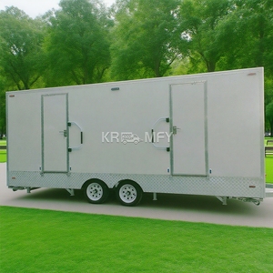 Alquiler Prefab Rent Baño móvil al aire libre Ducha Inodoro 2 puestos Remolque de baño portátil - Product Image 2