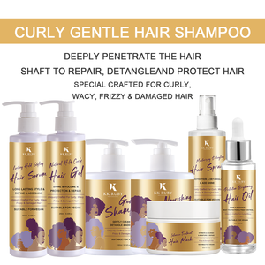 Shampooing et revitalisant pour <span class=keywords><strong>cheveux</strong></span> bouclés crépus sans sulfate, soin capillaire biologique pour enfants, marque privée OEM - Product Image 4