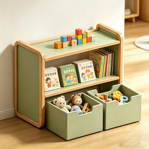 Estantería de Madera Personalizada para Niños <span class=keywords><strong>con</strong></span> Cajón Organizador de Juguetes, Armario de Almacenamiento <span class=keywords><strong>Infantil</strong></span> - Product Image 1