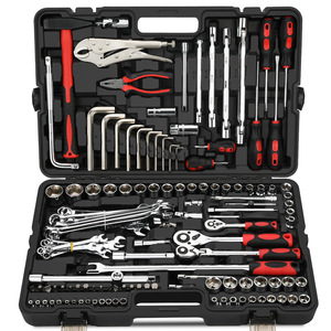 Goodking 147-Piece Automotive Repair Tool Set Combination Wrench <b>Ratchet</b> <b>Socket</b> Kit For Machine Repair In Hard Case - Product Image 1
