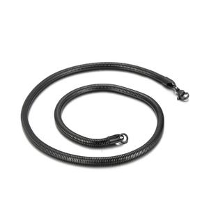 Cadena de Acero Inoxidable 316L Impermeable, Venta al por Mayor, Tamaño Personalizado, Chapado en Oro PVD, Cadena de Serpiente Redonda para Hombre, Joyería Hip-Hop - Product Image 4