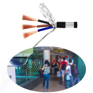 Câbles audio de signal de contrôle blindé RVVP 2 3 4 conducteurs 0.2 0.3 0.5 0.75 Câble d'alimentation carré isolé en PVC avec conducteur en cuivre - Product Image 1