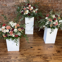 Boule de fleurs rose MoKtong en soie chic de 50 cm pour décoration de mariage et fournitures, idéale pour table de buffet