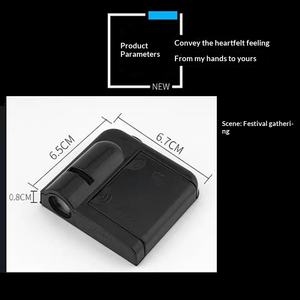 Projecteur d'anniversaire en plastique, style identique à Xiaohongshu, accessoires <span class=keywords><strong>photo</strong></span> de fête, <span class=keywords><strong>lampe</strong></span> de projection, décoration de scène de fond joyeuse - Product Image 4