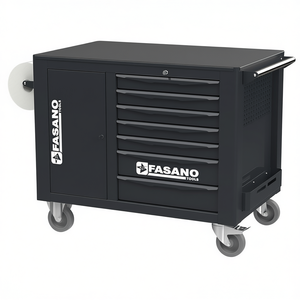 Fasano <b>Tools</b> 14 Drawer <b>Rolling</b> <b>Tool</b> Cabinet With Door And Casters For Auto Repair - Product Image 2