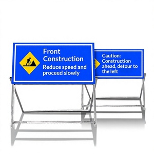 Segnale di Avvertimento per Lavori Stradali, Cartello Stradale 10010050/12010040, <span class=keywords><strong>Attenzione</strong></span> Cantiere in Attesa di Lavori - Product Image 1