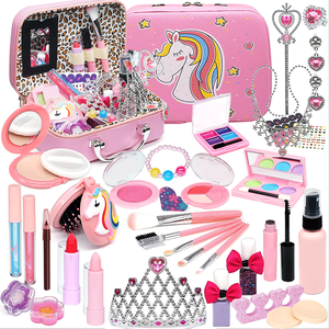 Kit de <span class=keywords><strong>maquillage</strong></span> pour enfants pour filles, véritable ensemble de <span class=keywords><strong>maquillage</strong></span> lavable, jouet de <span class=keywords><strong>maquillage</strong></span> pour tout-petits, sûr et non toxique, cosmétique de jeu pour enfants - Product Image 2