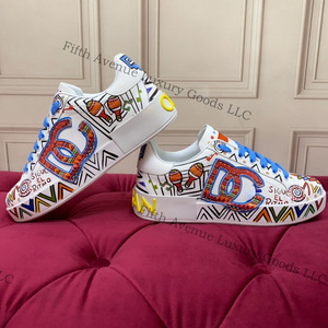 Zapatillas Deportivas Casuales de Alta Calidad con Diseño de Grafiti de Moda, Logotipo de Diseñador de Lujo, para Hombre y Mujer, Forro de Felpa de Piel de Vaca, Suela de TPU - Product Image 2