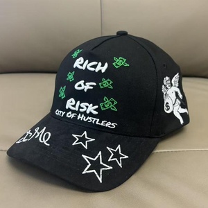 OEM Thêu Vá Da Lộn Satin Lót Màu Đen Trống Gorras <span class=keywords><strong>5</strong></span> Bảng Điều Chỉnh Một Khung Snapback Hat Mens Tùy Chỉnh Mũ Bóng Chày - Product Image 5