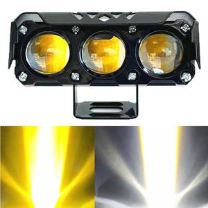 Faro Delantero para Motocicleta, 60W, 6000LM, Doble Color Amarillo y Blanco, Lentes de Repuesto de Tres/Cuatro/Cinco Ojos, 3570 CSP, 2 Años de Garantía - Product Image 3