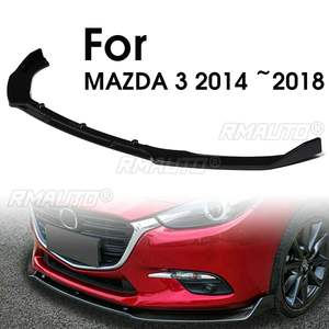 3Pcs Glossy Black <b>Car</b> Front Bumper Splitter Lip Cover Trim Front Bumper <b>Diffuser</b> Lip Cover Wing Fit <b>for</b> MAZDA 3 Axela 2014 2018 - Product Image 1