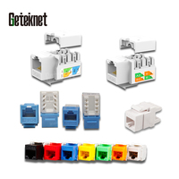 UTP Cat5e Cat6 Cat7 cat6a 8P8C keystone ईथरनेट युग्मक RJ45 सॉकेट keystone जैक RJ45 मॉड्यूल जैक cat6 keystone जैक