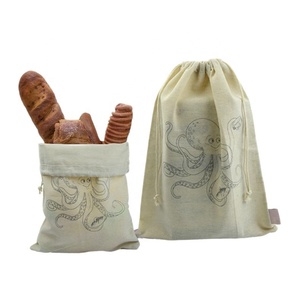 Pochette à cordon en coton biologique personnalisée pour l'alimentation pour l'achat de cadeaux - Product Image 4