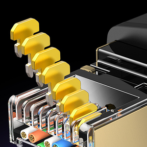 Hkn 26AWG 10Gbps trong nhà cặp xoắn đa lõi Cat6 SFTP tinh khiết đồng công nghiệp vá dây mềm PVC cáp - Product Image 2