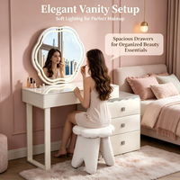 Mueble de tocador de lujo con espejo, estilo moderno, precio competitivo, compatible con OEM y ODM, gran venta, para el hogar