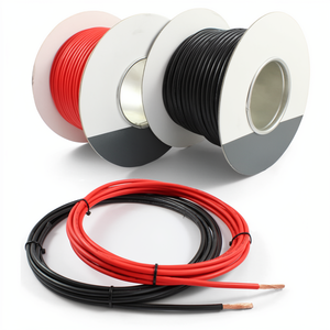 Câble en cuivre toronné à âme unique 70A, 10mm², 8 AWG, ROUGE NOIR, 12V 24V, isolation PVC à paroi mince, câblage automobile (5M-30M) - Product Image 1