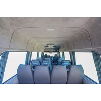 Siège de bus de transport de passagers OEM pour Sprinter Hiace Van, intérieur en cuir noir, double couture, dossier haut avec accoudoir et ceinture de sécurité