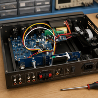 Carte PCBA interne, amplificateur de puissance arrière-bloc, processeur, interfaces RS-485/232, écran couleur TFT 2,0 pouces, ordinateur réglable