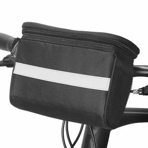 Muestra gratis Una bicicleta elegante para montar en bolsa con manillar Bolsa de manillar de bicicleta en la cesta delantera Cesta DE COMPRA Bolsa de bicicleta - Product Image 2