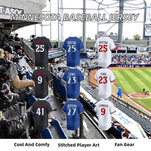 Maillot respirant pour homme 100% polyester 25 Byron Buxton 41 Joe Ryan 23 Royce Lewis 23 Ryan Jeffers 27 Trevor Larnach - Product Image 2