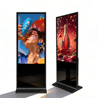 Venta caliente 85 pulgadas Windows Android pantalla táctil interior soporte de suelo LCD publicidad Monitor pantalla Digital señalización tienda minorista