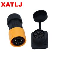 XATLJ M25 personnalisable 2 3 3 + 3 3 + 4 connecteurs étanches IP67 Prises d'aviation pour PCB et FPC sur demande