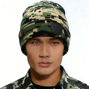 Oem Bulk Personalized Camouflage Custom Knit <b>Beanie</b> Hat <b>Beanies</b> With Custom Logo <b>Knitted</b> <b>Beanie</b> - Product Image 1
